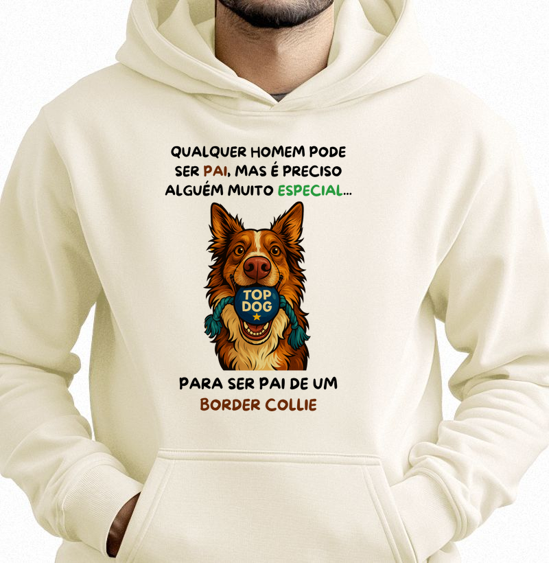 Pai de border collie é especial