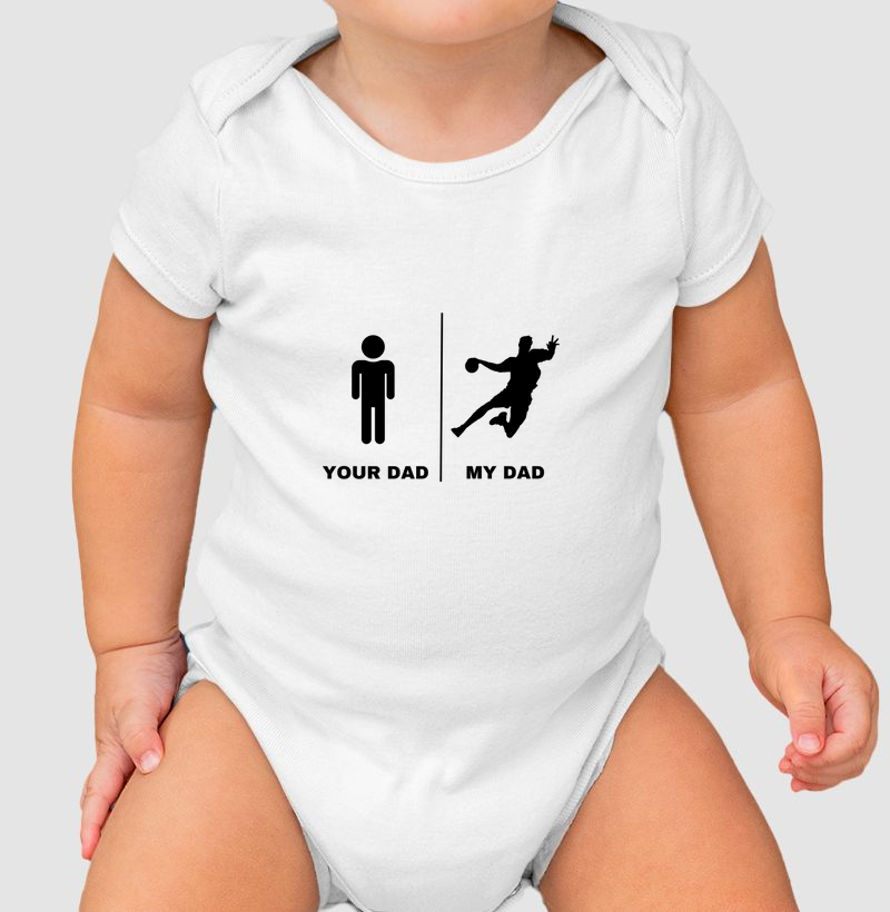 Body Infantil de Handebol - Your Dad, My Dad