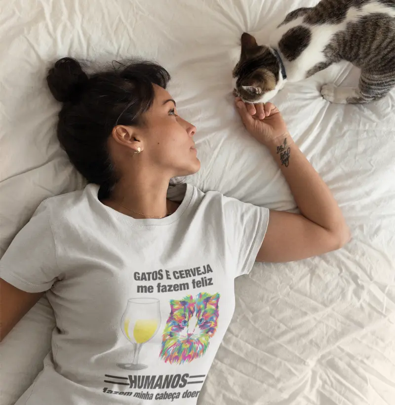 Gato e Cerveja me fazem FELIZ