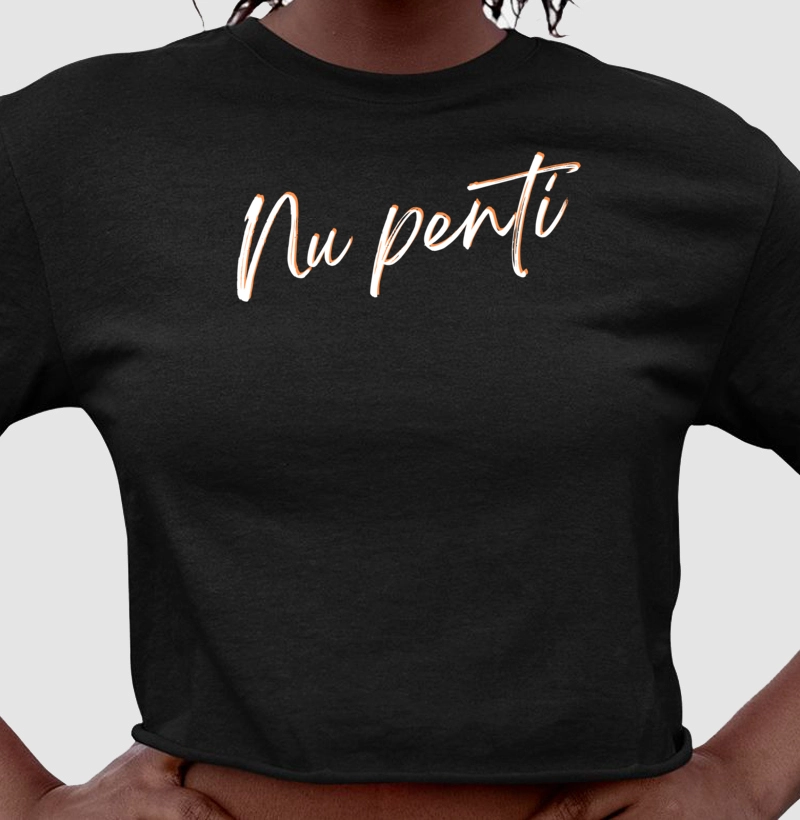 Camiseta cropped Nu penti 