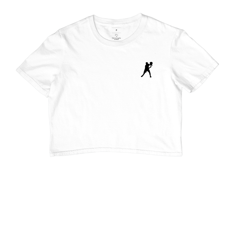 Camiseta Cropped Feminina Logo Pequeno