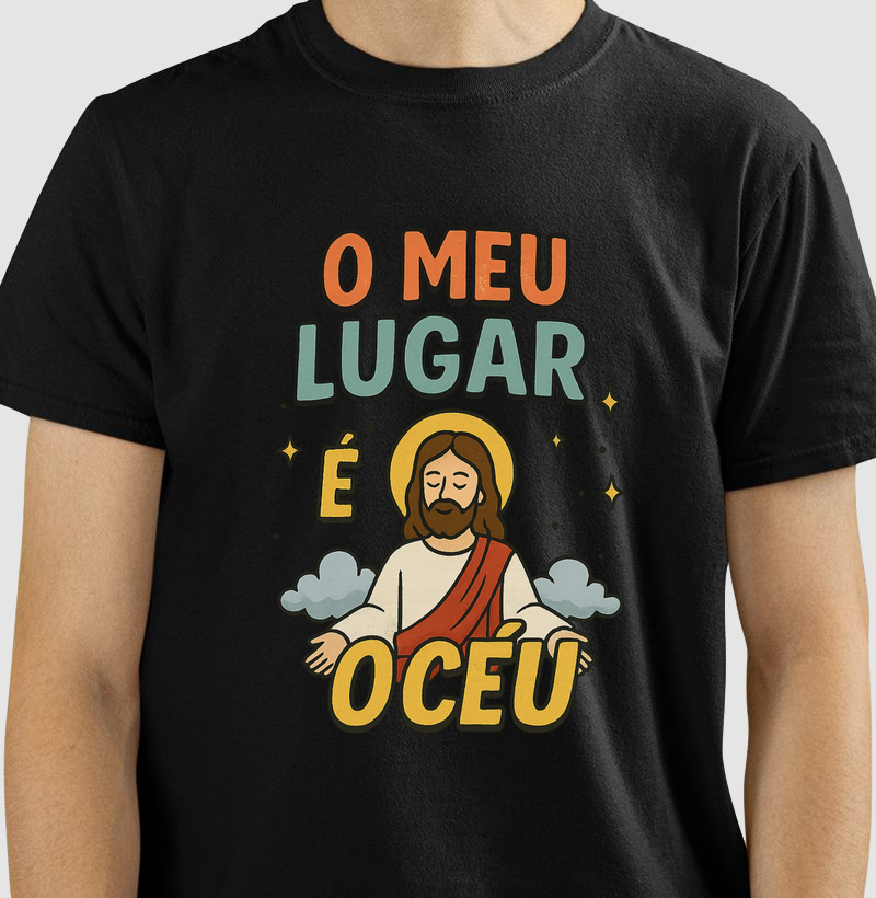 Camiseta O Meu Lugar É O Céu