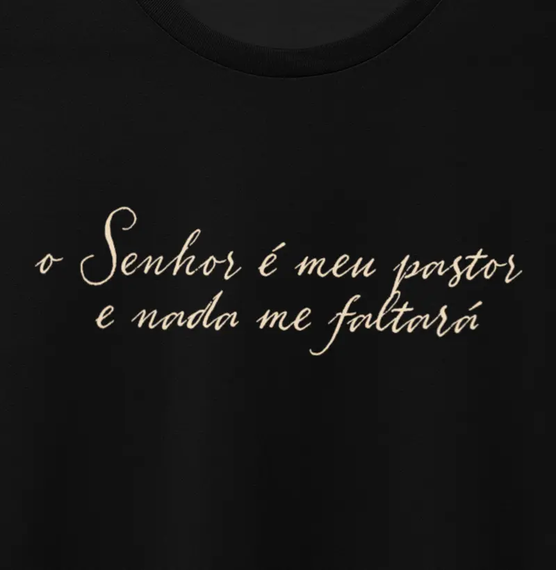 o Senhor é meu pastor e nada me faltará