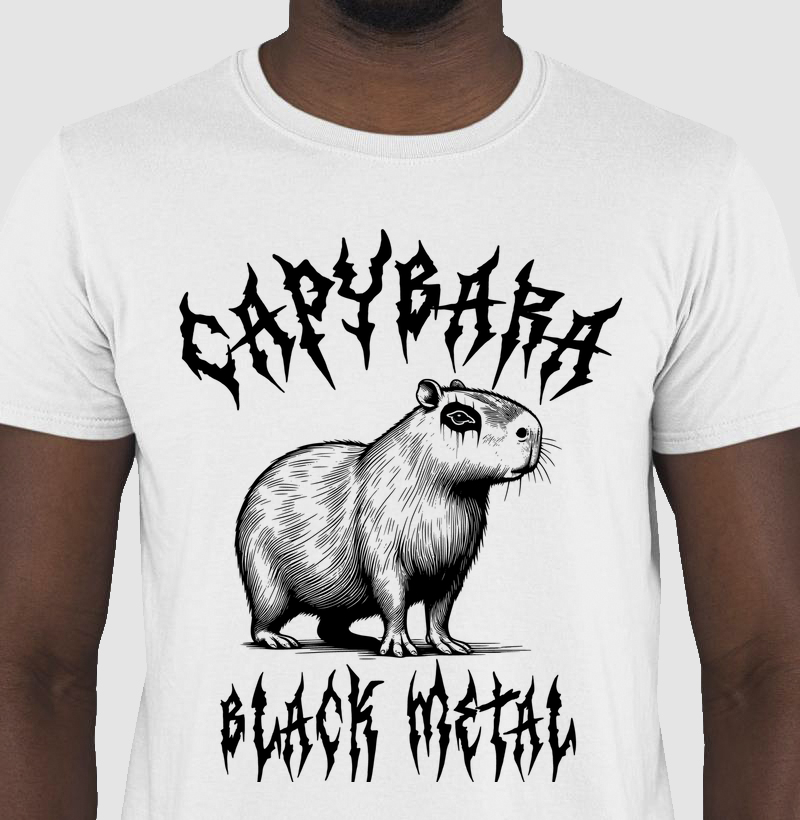 Capybara Camiseta Branca