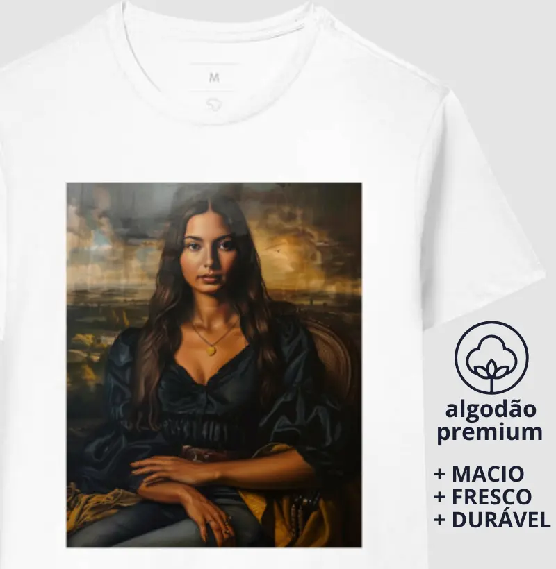 Camiseta Monalisa Moderna