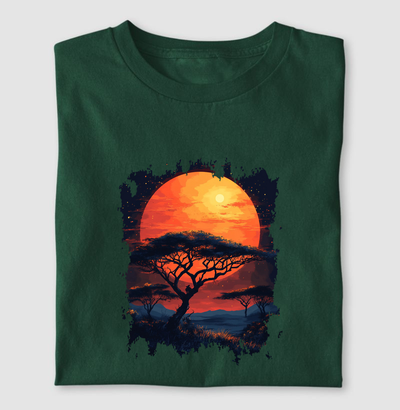 Camiseta Pôr do Sol Africano