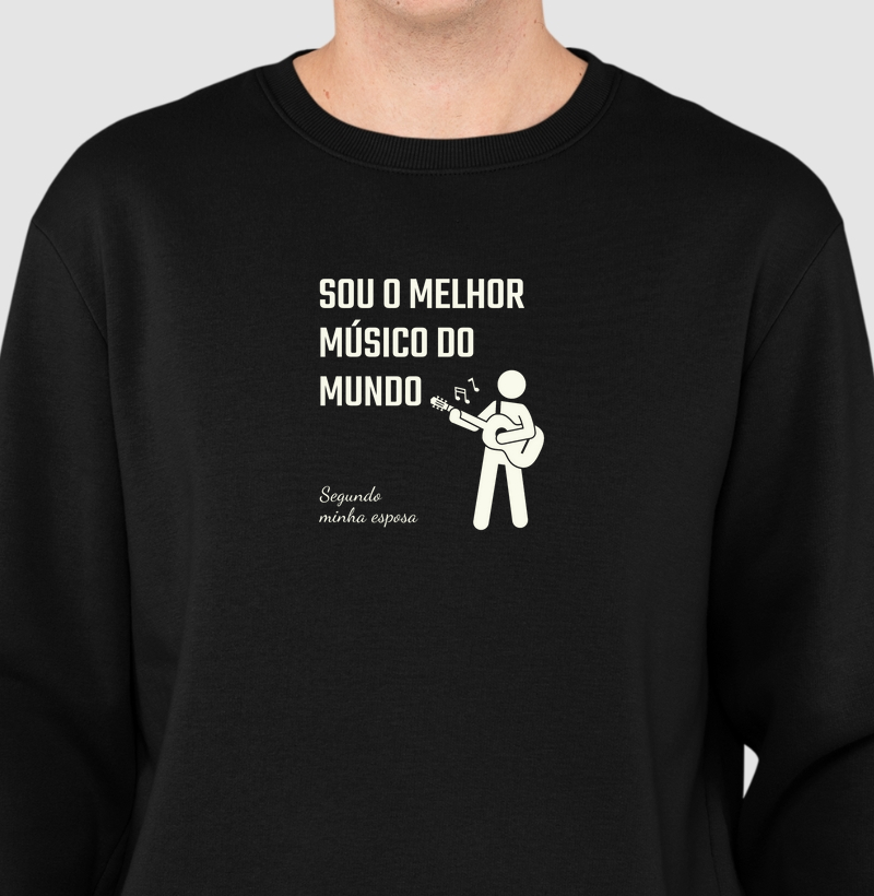 Camisa "Sou o melhor músico do mundo - segundo minha esposa"