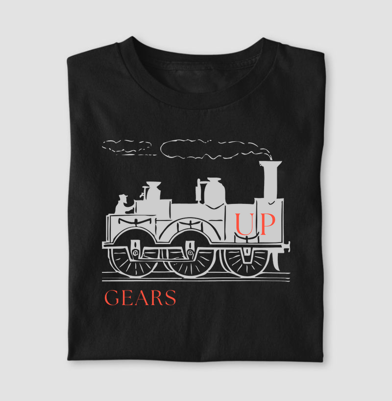 Camiseta Steampunk - Retrô - Gears Up