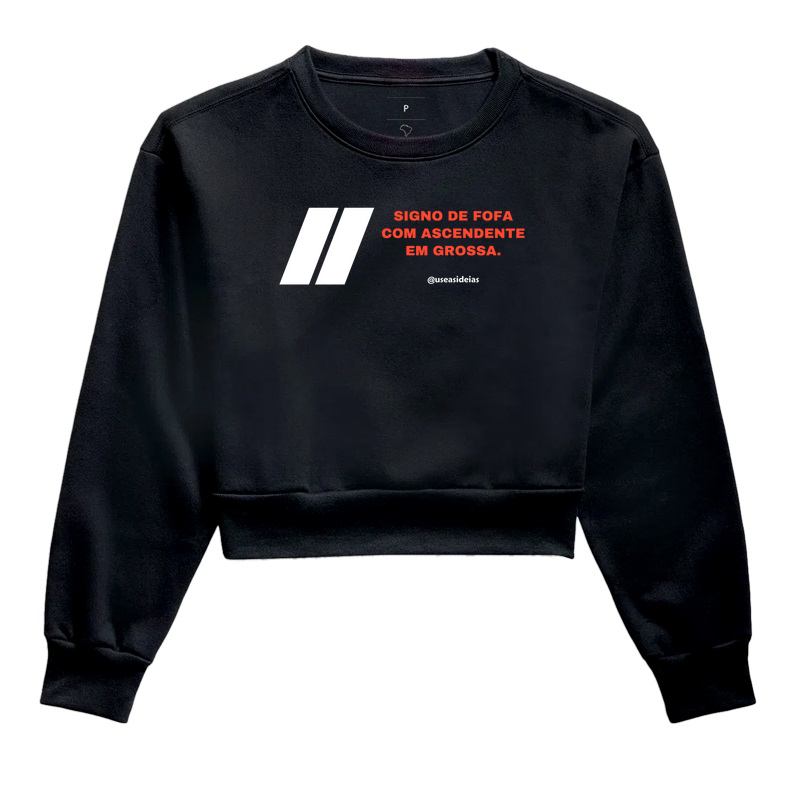 Moletom Cropped Signo