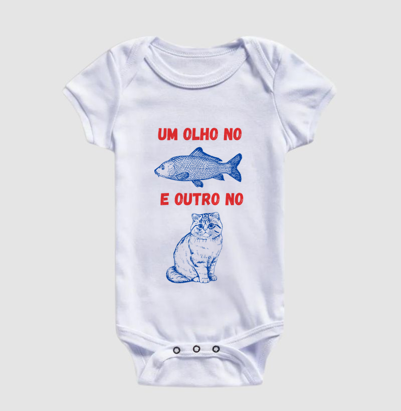 Um olho no peixe e outro no gato