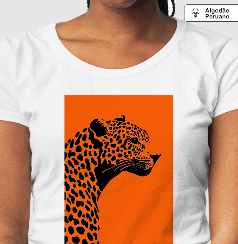 Camiseta Algodão Peruano Onça