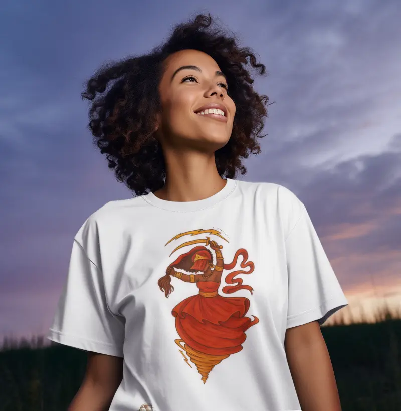  Camiseta Iansã  Ventos da Justiça 100% Algodão