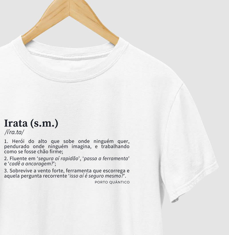 Camiseta Unissex 100% Algodão - Irata (s.m.)