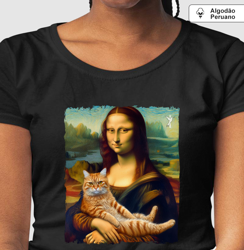 Monalisa e o gato Laranja.