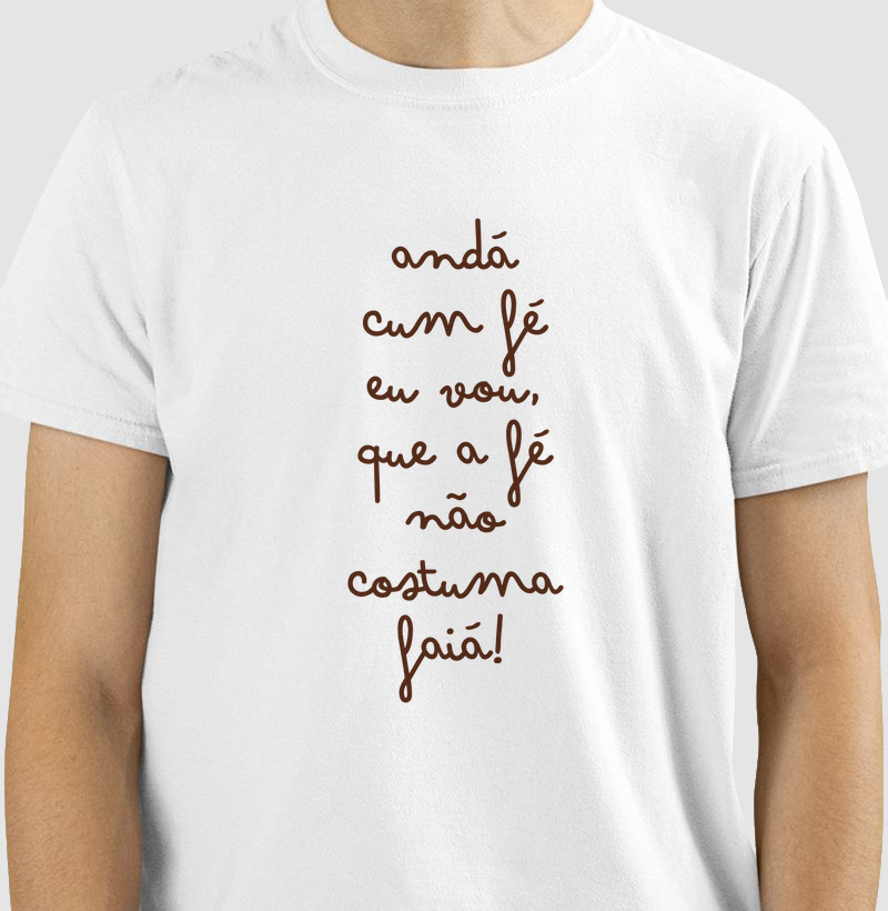 Camiseta andá cum fé