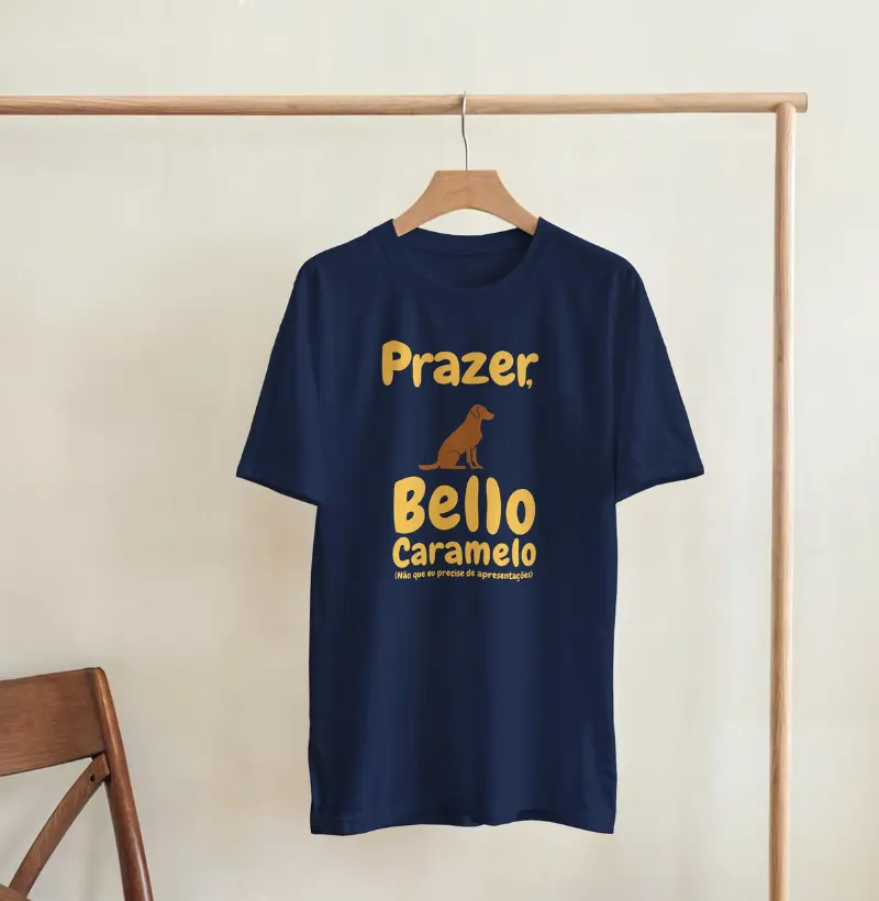 Camiseta -  Prazer, Bello Caramelo