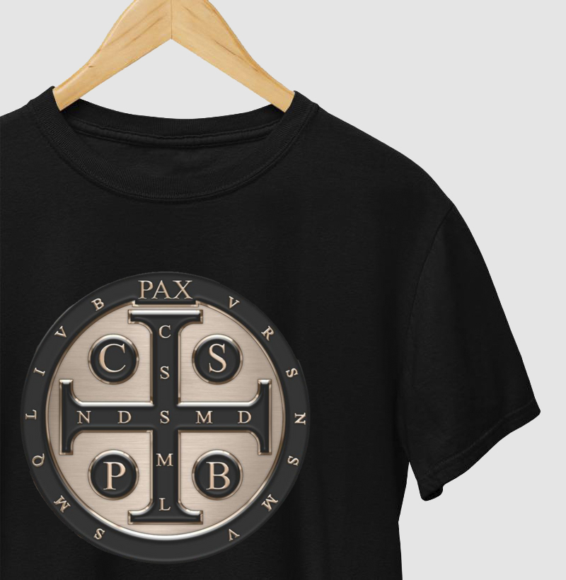 Camisa Medalha de São Bento – Proteção em Cada Passo
