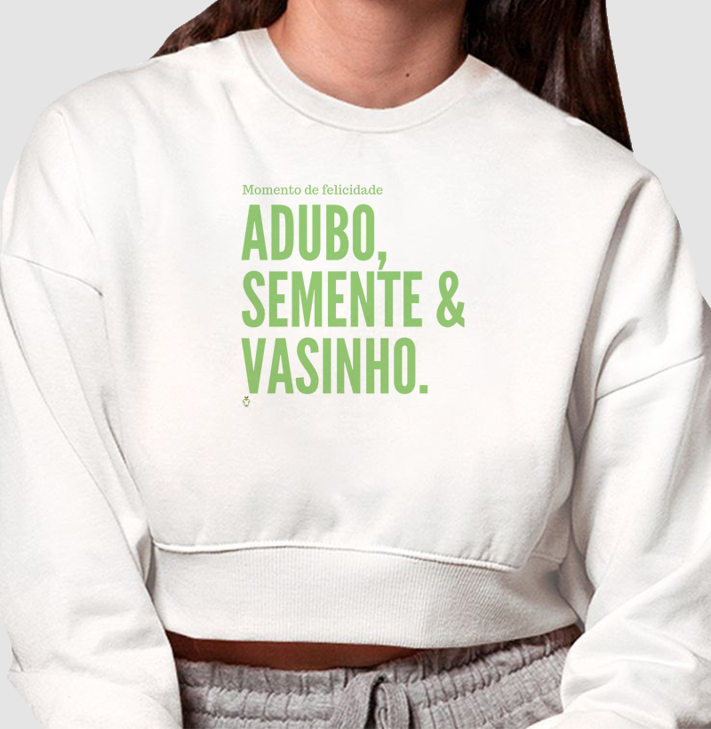 Adubo, semente e vasinho