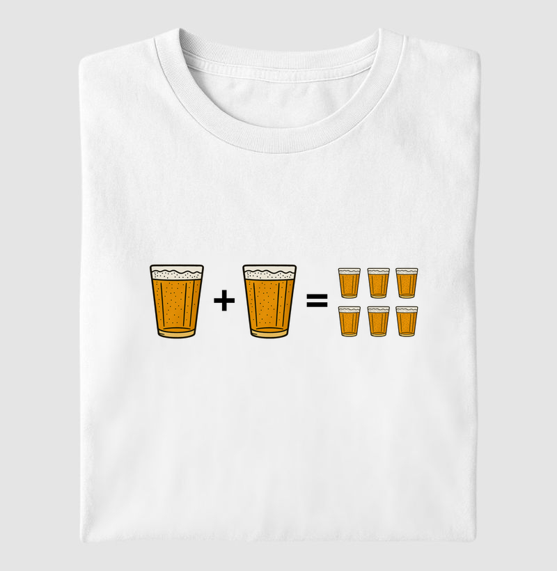 Camiseta Matemática do Copo