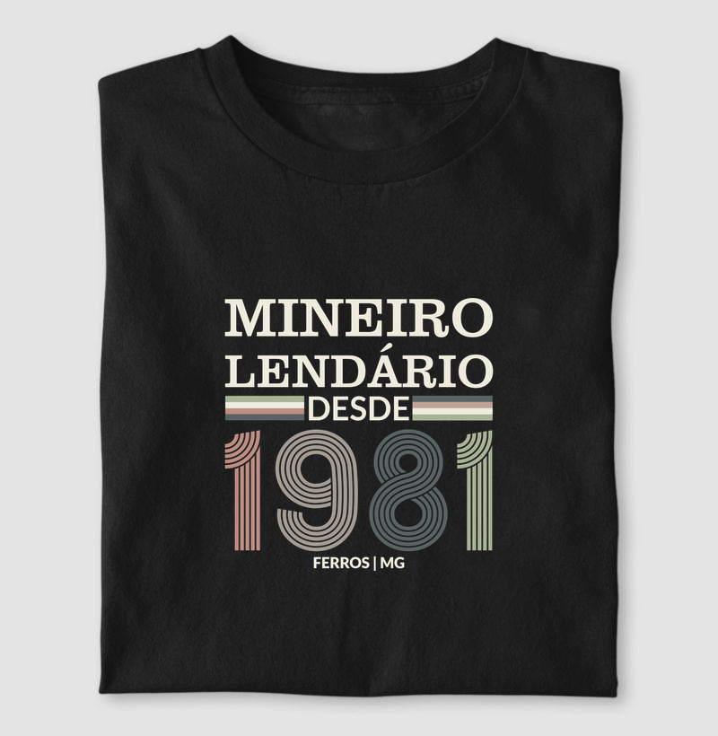 Mineiro Lendário desde 1981 Ferros | Para personalizar 👉ANTES DA COMPRA👈 chame no WhatsApp