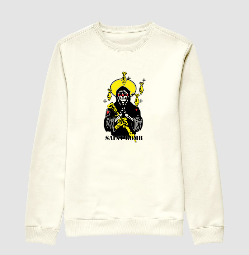 SAINT BOMB/ Suéter Moletom