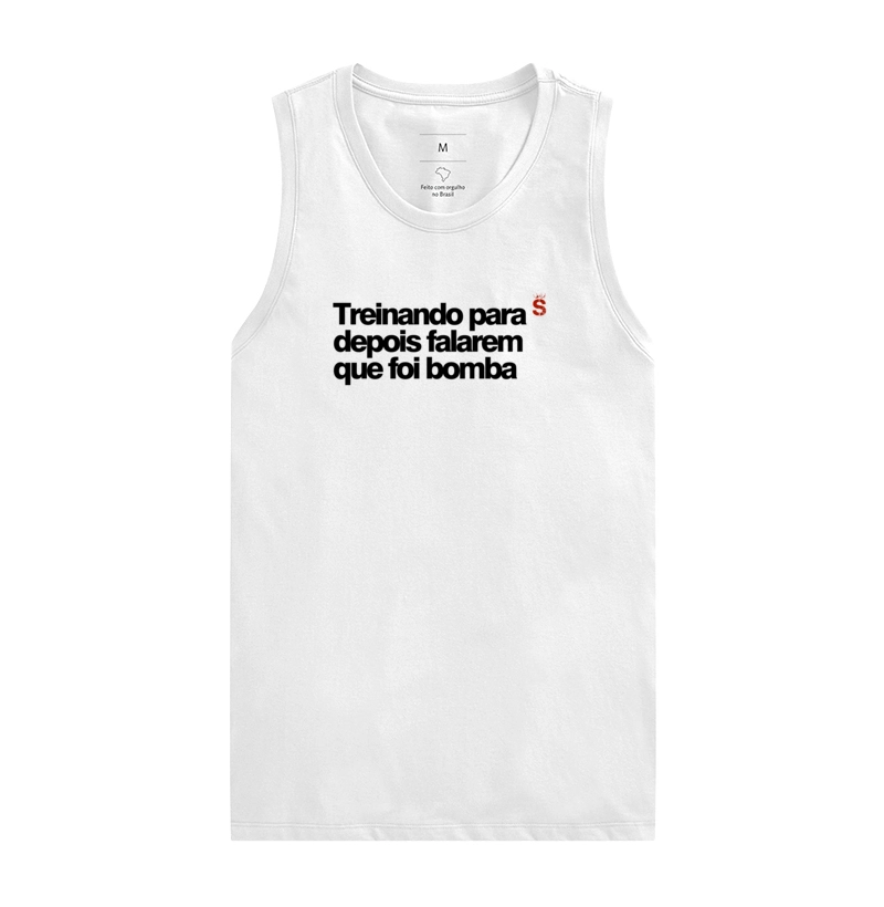 Treinando para depois falarem que foi bomba