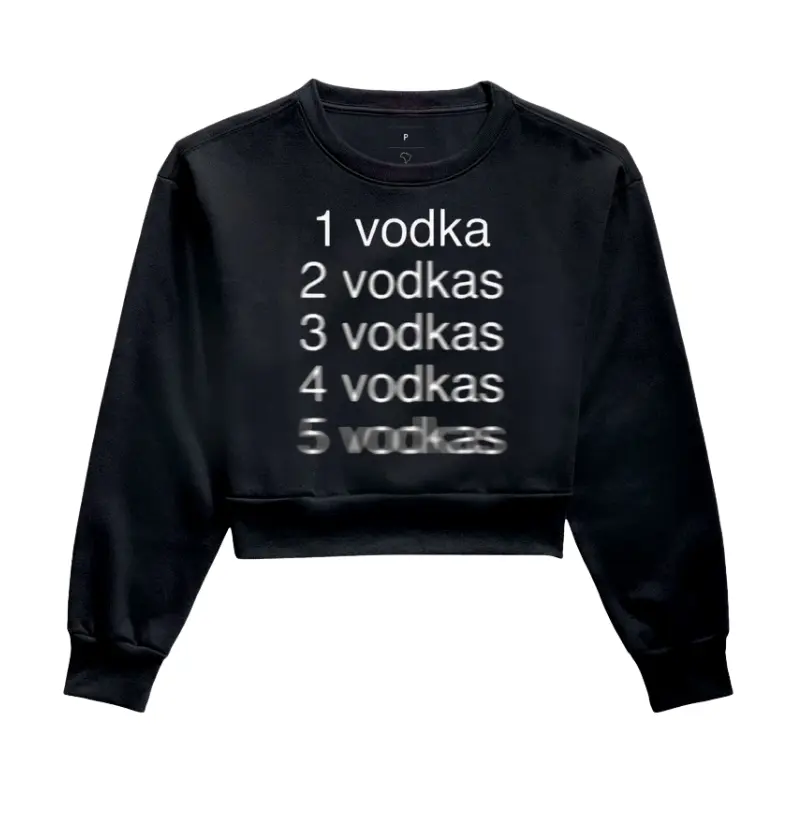 Moletom Cropped - 5 Vodkas