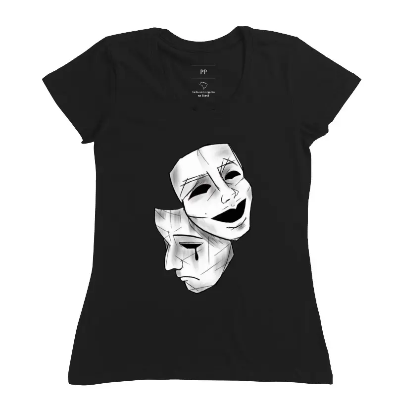 Camiseta Feminina 2 caras