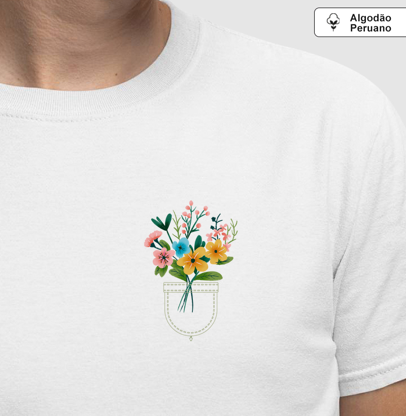 Flores no bolso