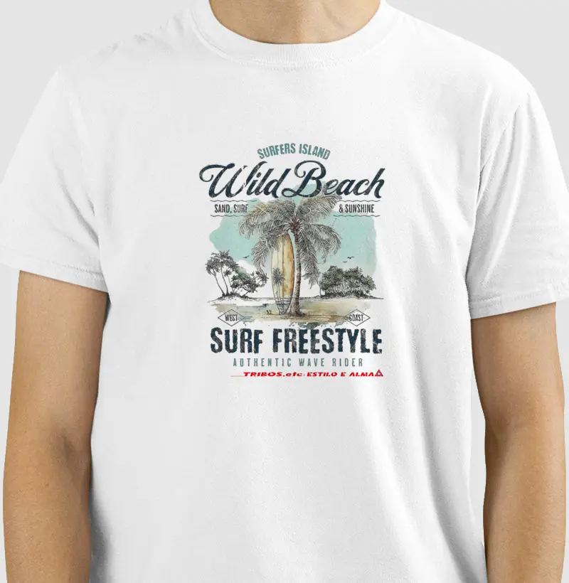 CAMISETA RESERVA.INK MASCULINA E FEMININA TRIBOS.etc ADVENTURE SURF FREESTYLE