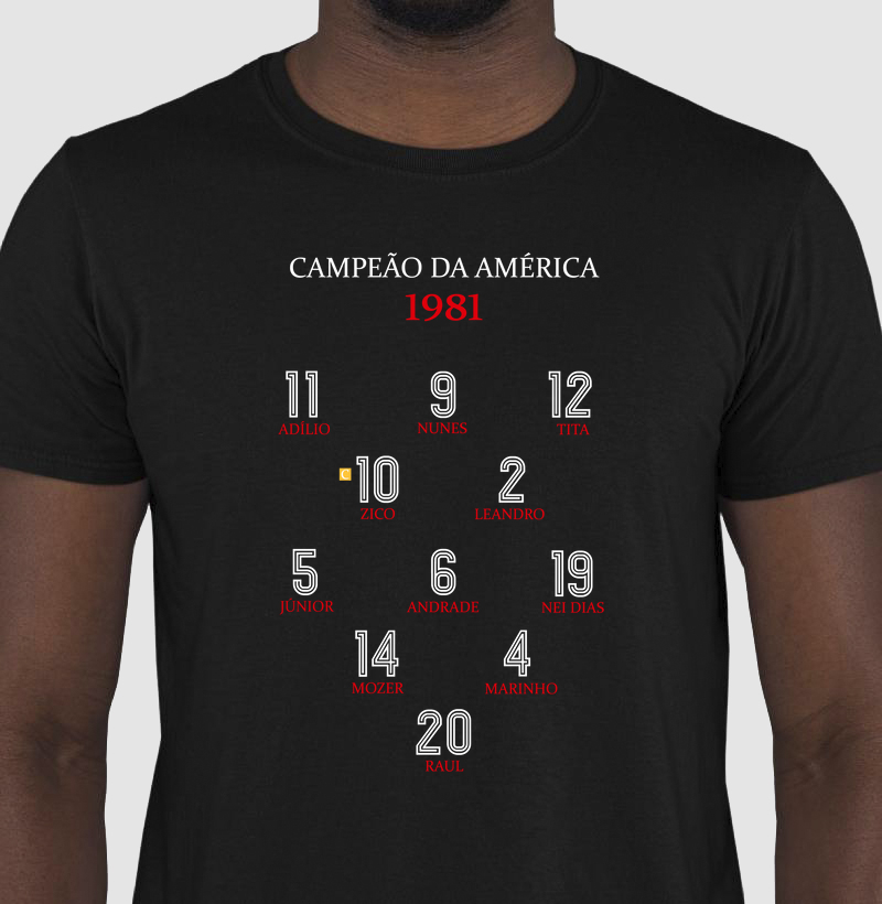 Camiseta Campeão da América 1981