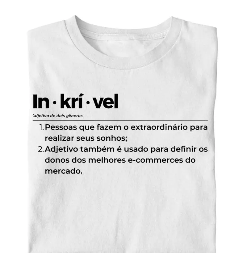 Camisa T-shirt Estampa IN KRÍ VEL