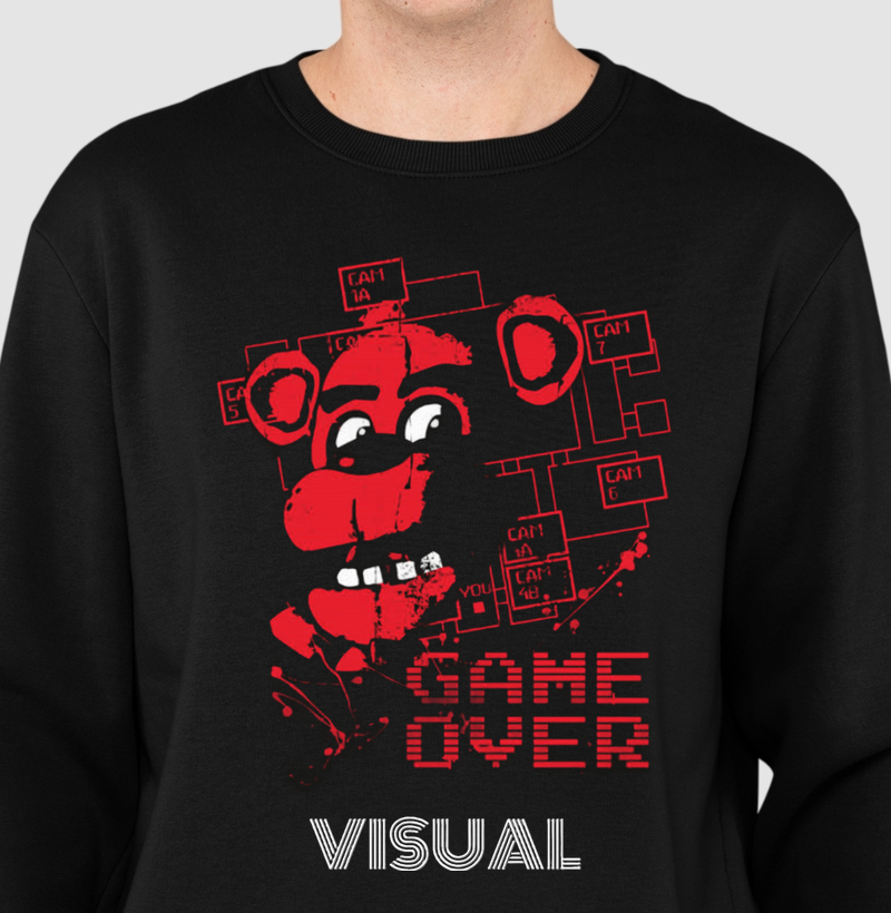 Suéter Moletom GAME OVER 5NAF - Visual
