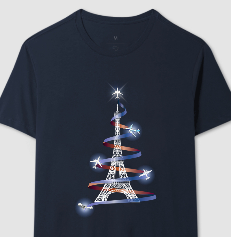 CAMISETA TORRE EIFFEL - NATAL AÉREO