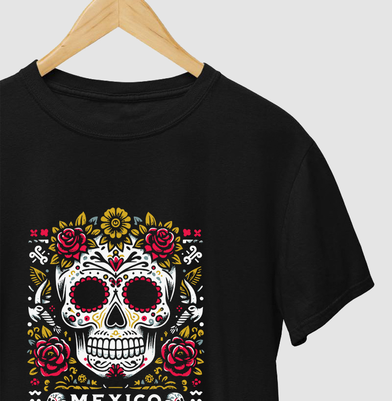 Dia de los Muertos – Dead Flowers (estampa tritone central)
