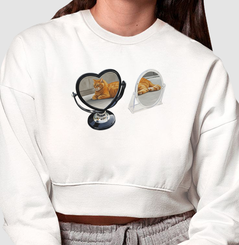 Gatinho Amarelo nos Espelhos