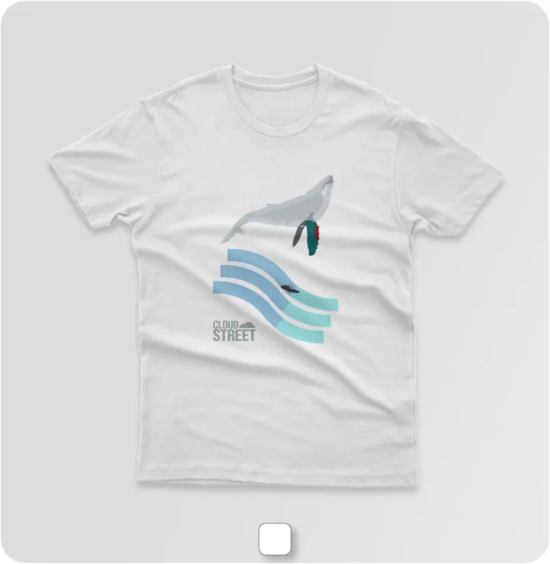 Camiseta Flying Whale
