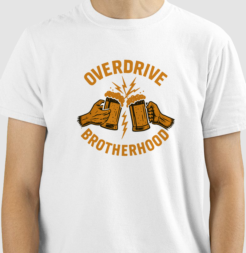 Camiseta Overdrive Brotherhood – Irmandade Cervejeira e Cultura Homebrew