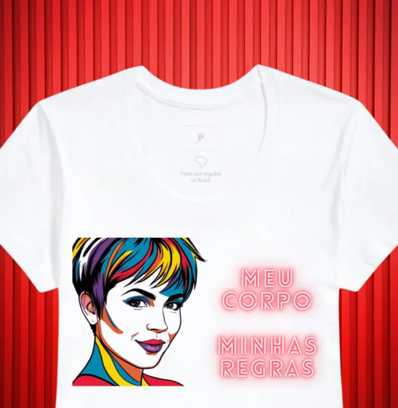MEU CORPO MINHAS REGRAS NEON