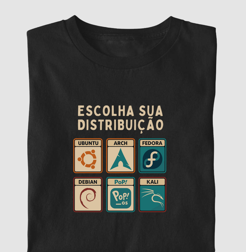 Camiseta escolha sua distribuição (LIN)