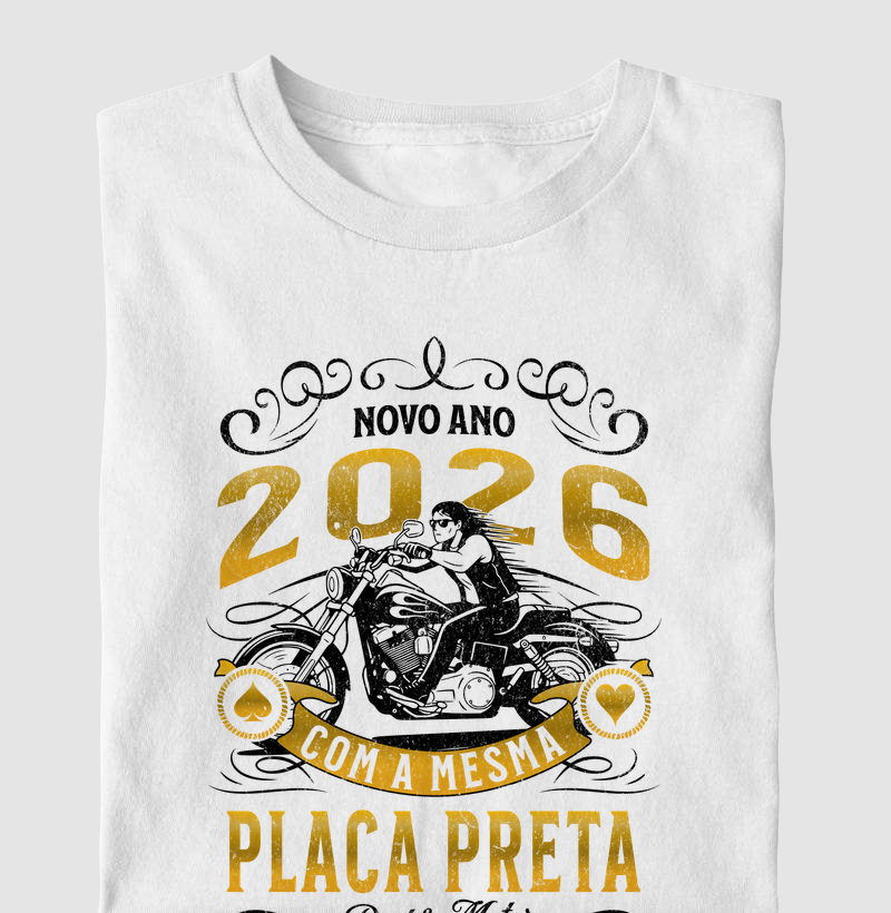 Novo ano mesma Placa Preta