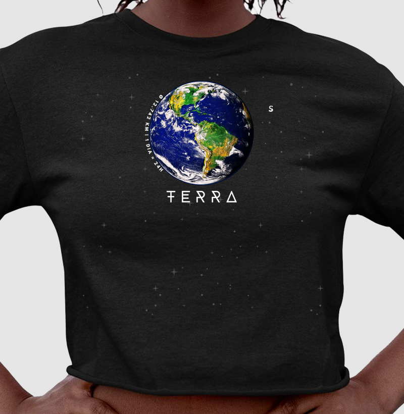 Terra, o Berço da Vida. Camiseta Supernova Estampada 
