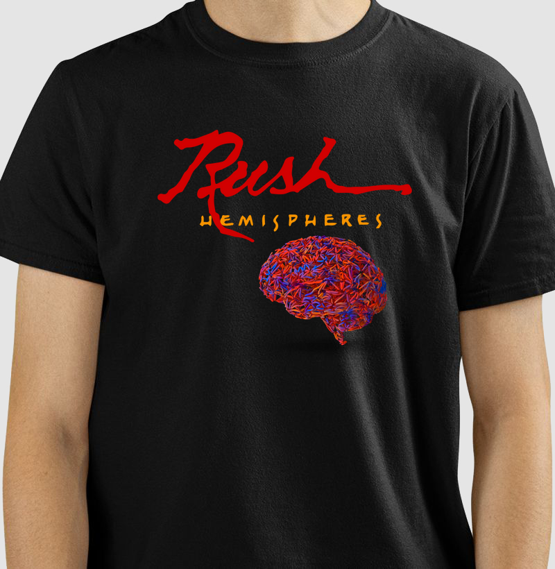 CAMISETA COM ESTAMPA RUSH HEMISPHERES
