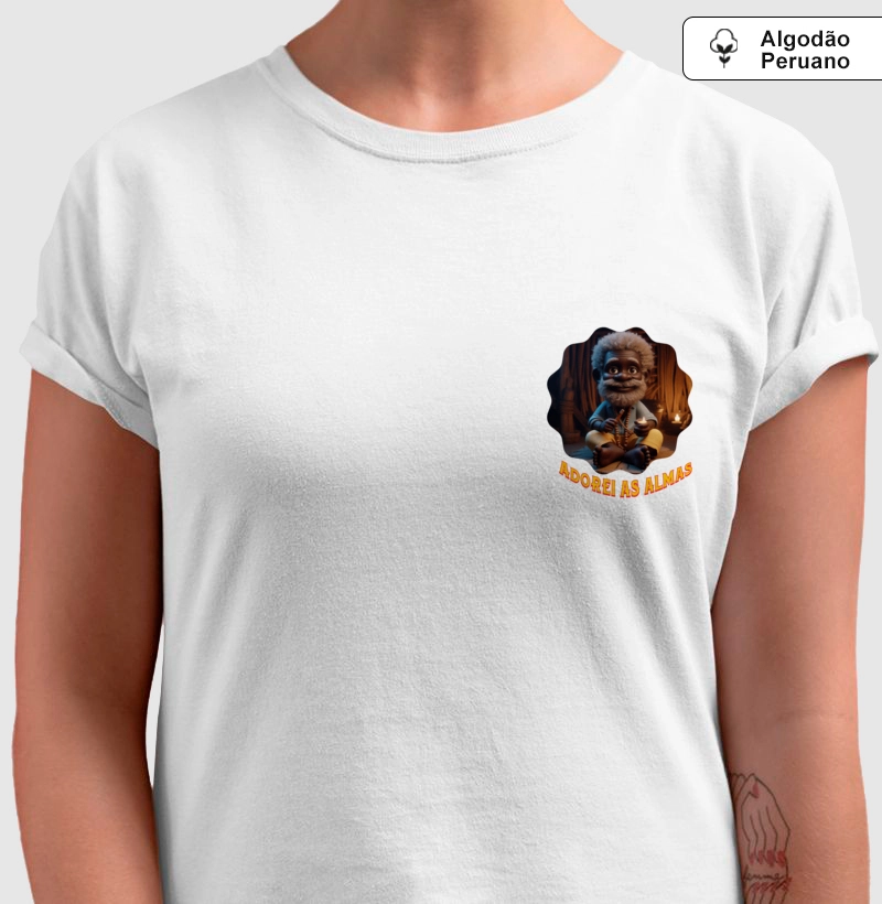 Camiseta Algodão Peruano - Premium - Adorei as almas