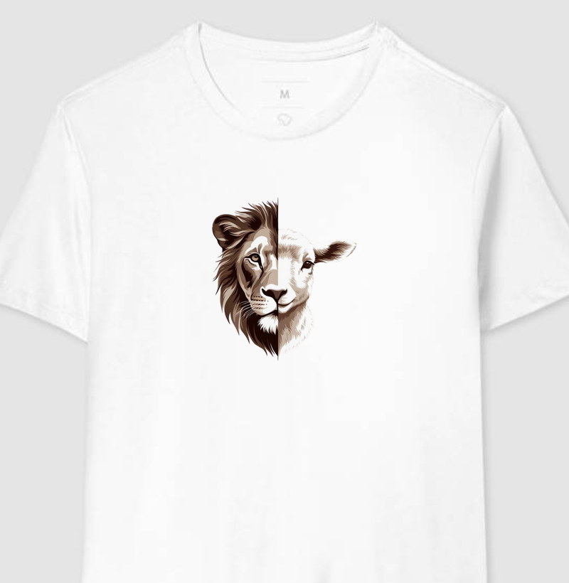 Camiseta Leão e Cordeiro