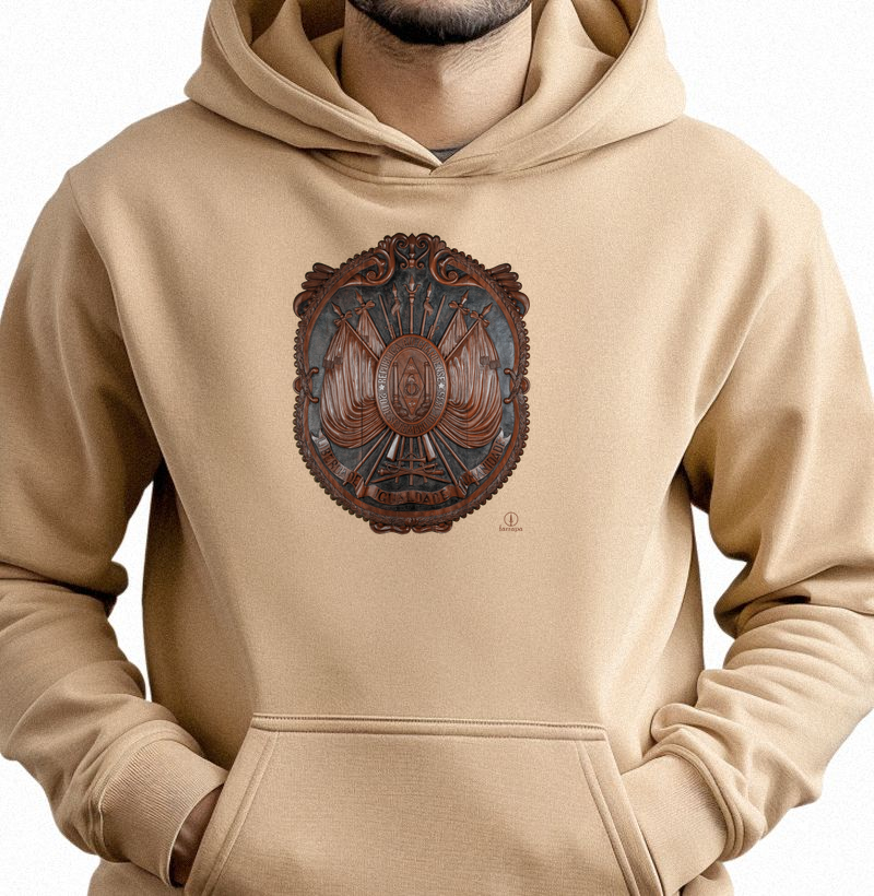 Brasão RS - Entalhado em Madeira (peça do Museu Histórico Farroupilha)