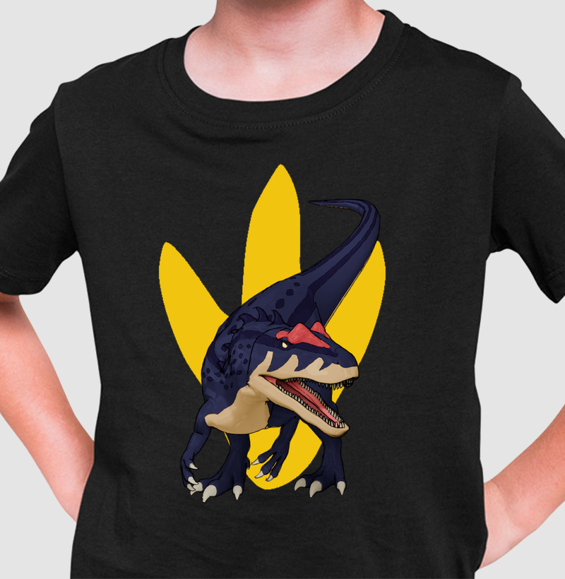 Camisa Algodão Estampada Dinossauro Alossauro Premium