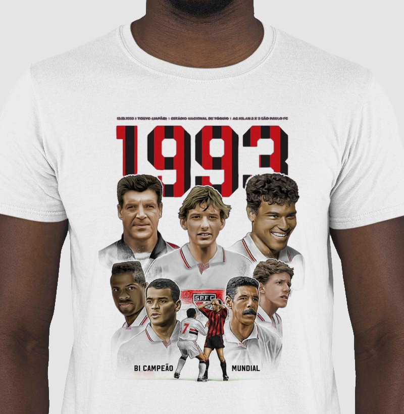 Camisa 100%algodão, título do bi-mundial do São Paulo fc.ca