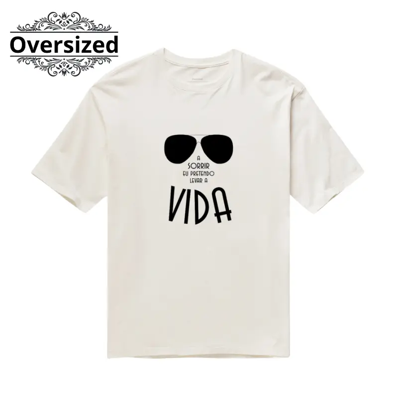 Camiseta Oversized - A Sorrir