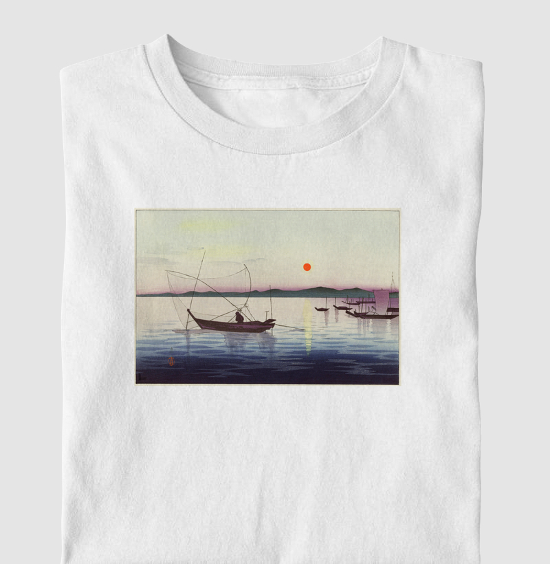 Boats and Setting Sun